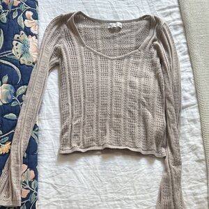 Hollister Beige Knit Sweater